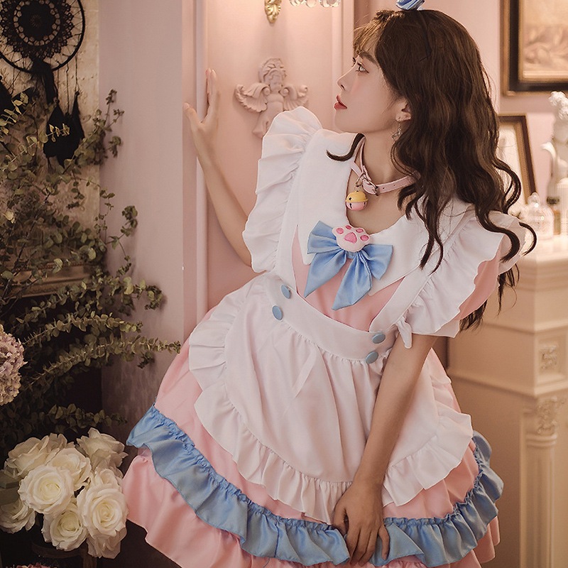 Maid Outfit Cosplay, Lolita Dress for Woman Girls Maid Uniform ...