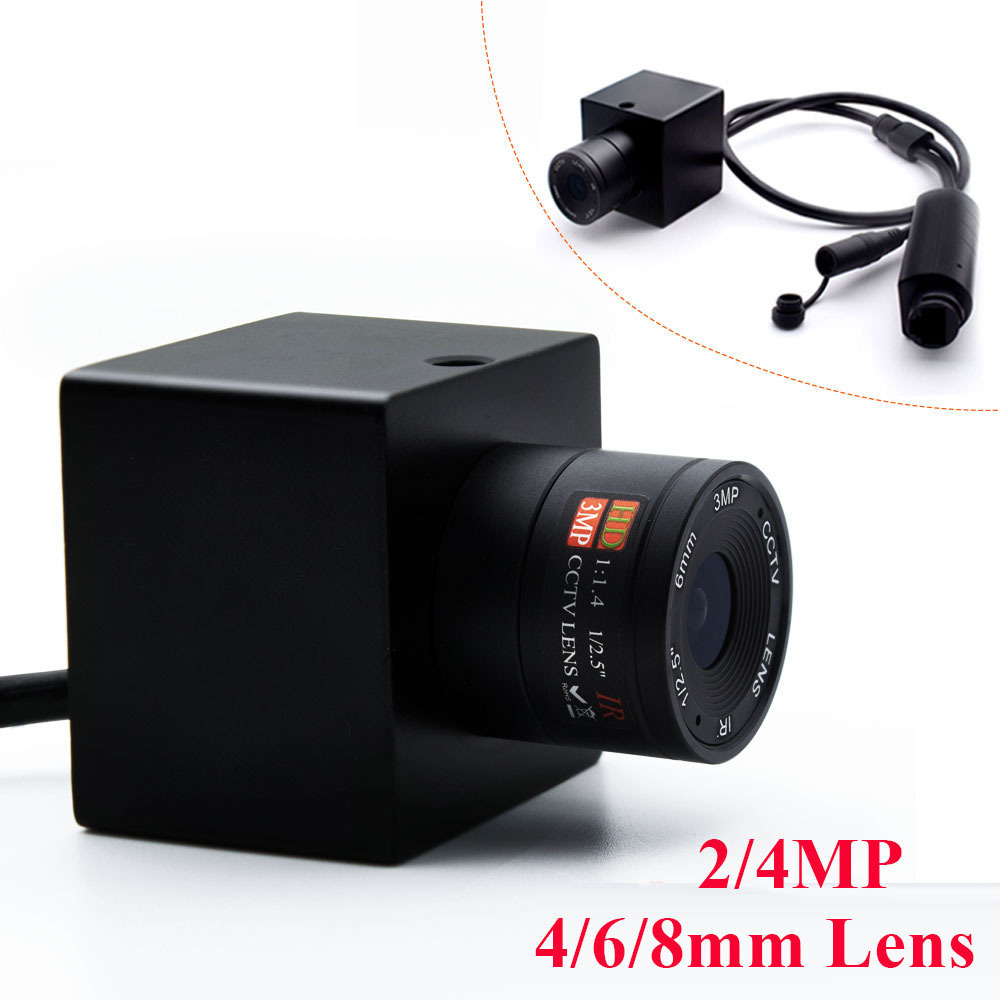 2/4MP HD Mini IP Camera with CS Mount 4/6/8MM CCTV Lens Home Security ...