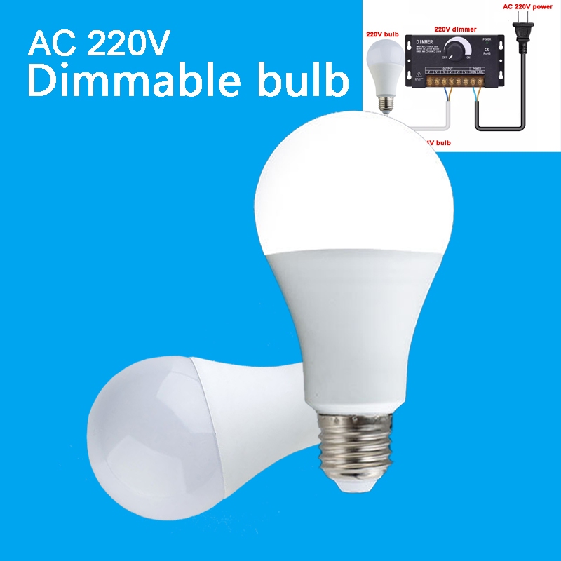 E27 AC 220V Dimmable Ball Shape High Brightness Warm White LED Bulb