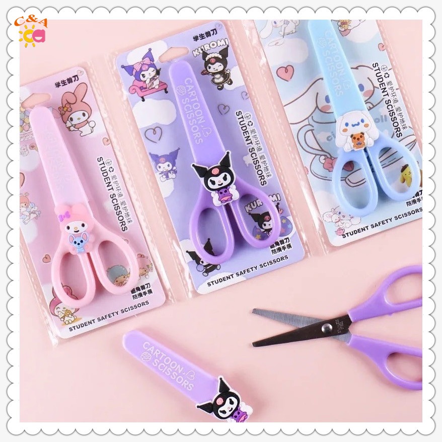 Cartoon Sanrio Style Scissors Child Safety Scissors DIY Handmade ...