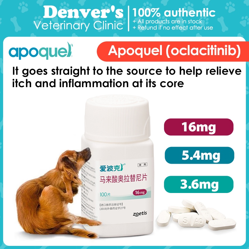 7tablets Apoquel Relieve itching for dog 3.6mg 5.4mg 16mg | Shopee ...