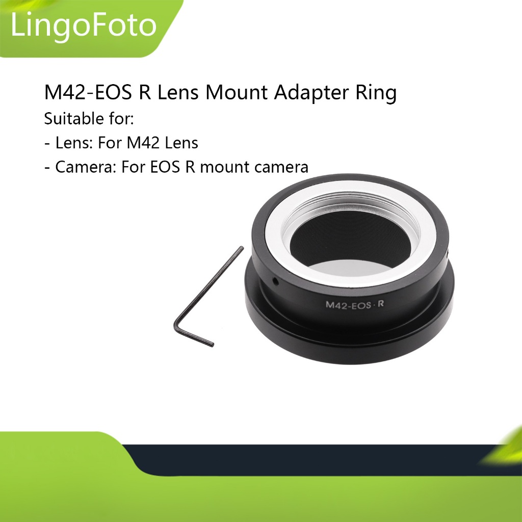 Ef R Adapter M42-EOSR Makro Adapter – Ultraflach Für Canon R5, R6 & Andere EOS R Kameras M42 Objektiv Adapter Für Canon R Kameras