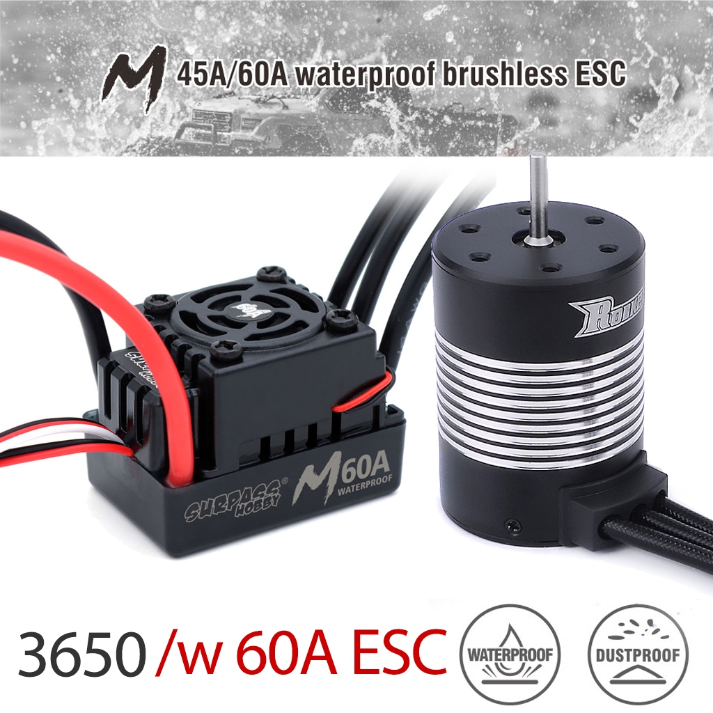 Rocket Waterproof 3650 Brushless Motor 2300KV 5200KV 5900KV 7700KV ...