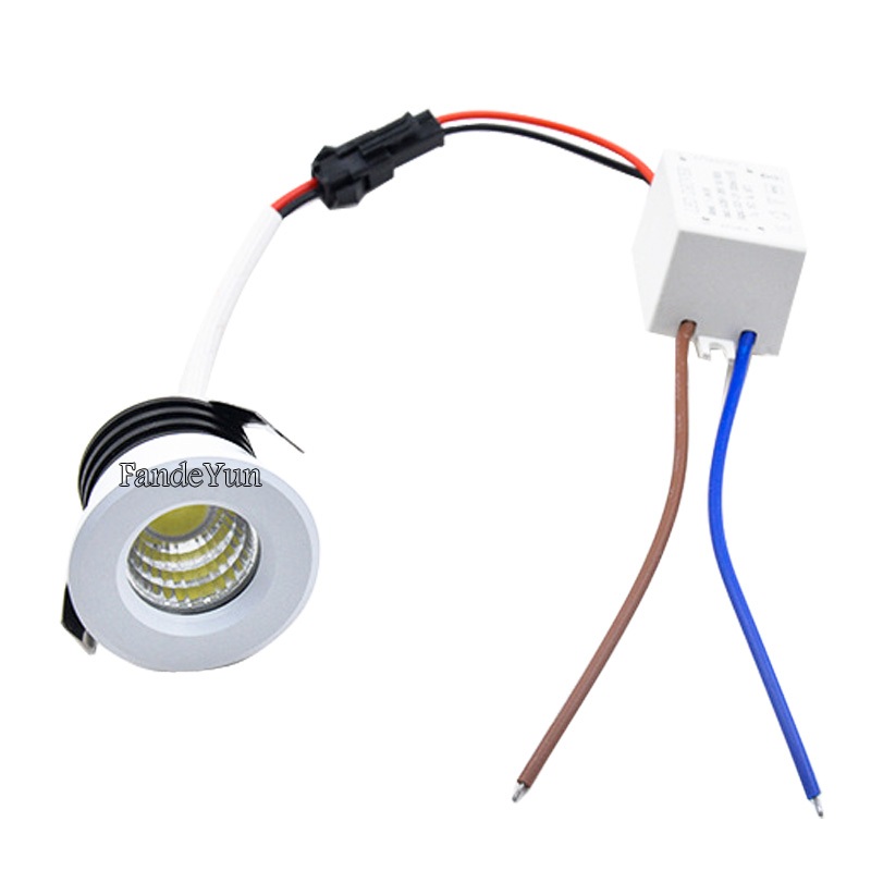 Small COB 3W LED Spot Downlights Cabinet Ceiling Light Cut 30mm CRI90 ...