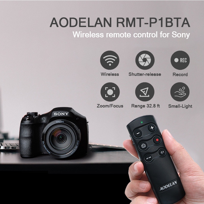 【COD】RMT-P1BTA Wireless Camera Bluetooth Remote Control Shutter Release  Take Photos and Videos for Sony ZV-E10, ZV-E10 II, ZV-1f, A7 IV, A7 III,  A7R
