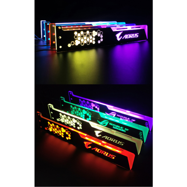 RGB Graphics Card Holder 25cm Computer Case Graphics Card Light ROG ...