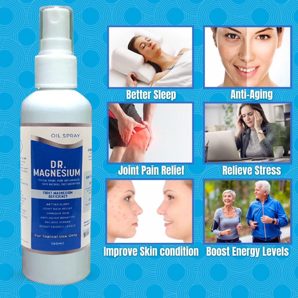 Doctor Magnesium Oil Spray 50ml for Insomnia/Pain Relief/Stress ...