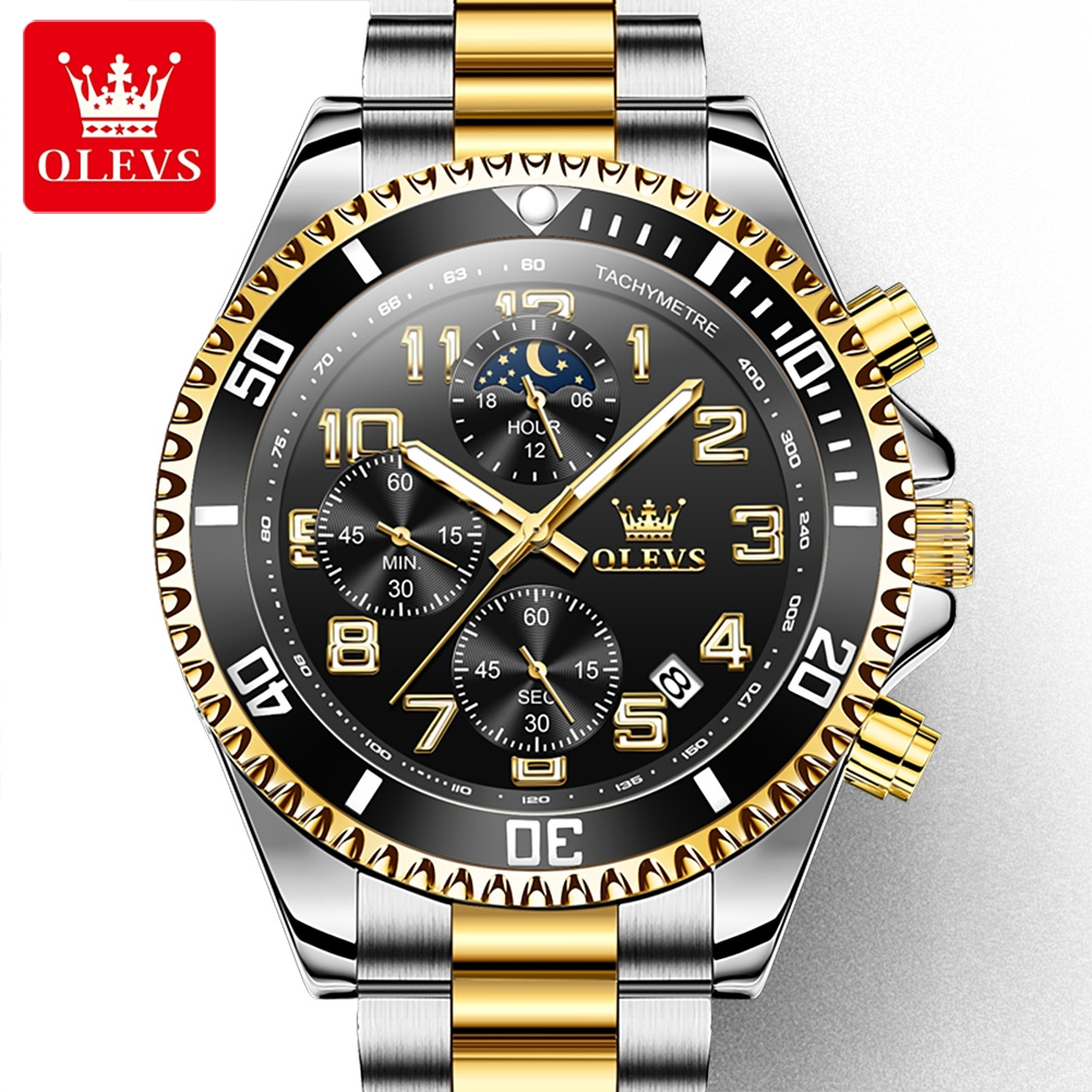OLEVS Watch For Men Water Proof Original With Box Stainless Steel Strap Gold White Blue Green 2926 Shopee Philippines