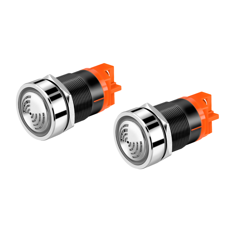 Metal Buzzer Alarm 22MM 12/24/220V Intermittent Flashing LED Red ...