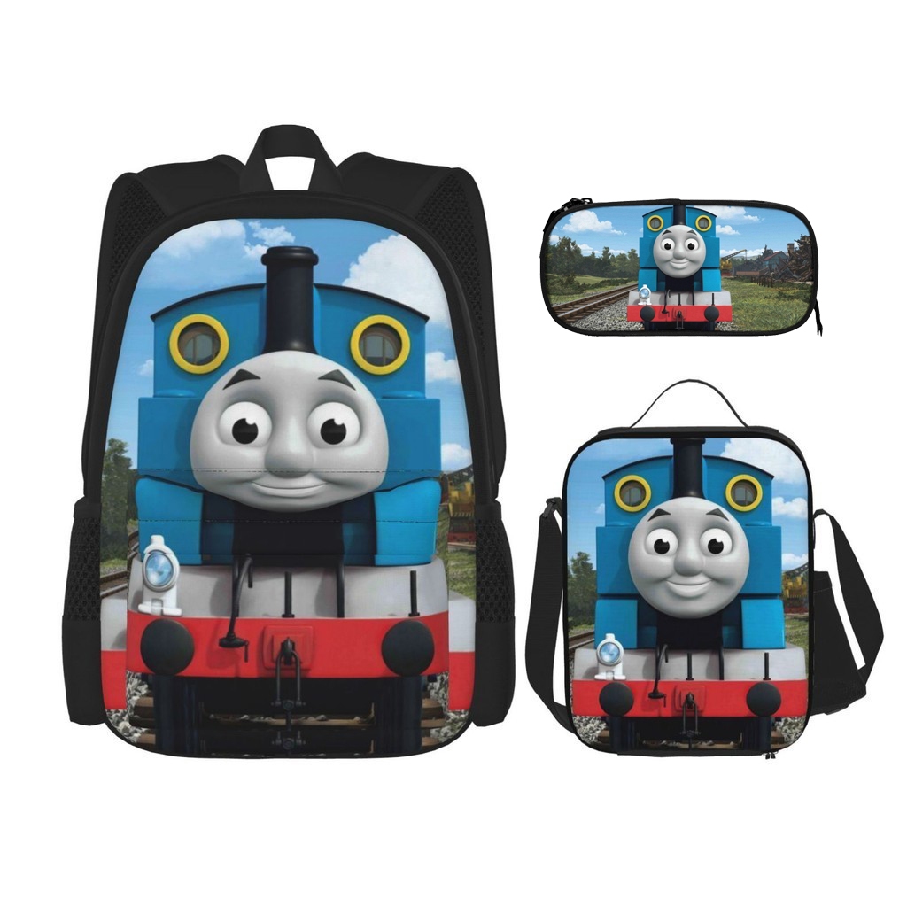 Thomas And Friends 3 pieces set Backpack Set with School Book Bag Lunch ...