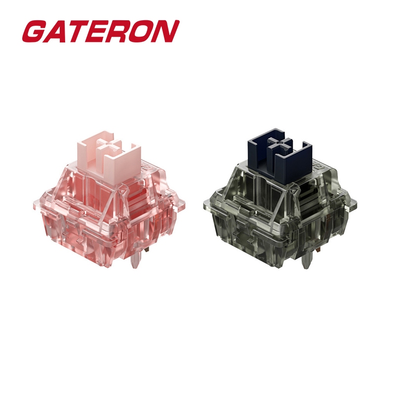 GATERON Ink V2 Schalter – Lineare Rosa Switches | 5-polig RGB | 35 Stück | Für Mechanische Tastaturen