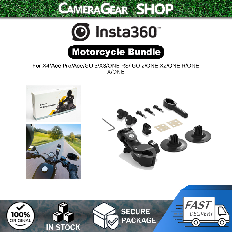 Insta360 Motorcycle Bundle Mount For X5/X4/Ace Pro2/Ace/GO 3/GO 3S/X3 ...