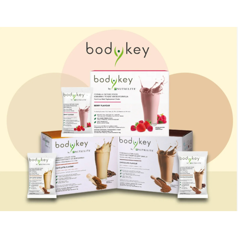 BodyKey by Nutrilite Meal Replacement Shake (Berry/Cafe /Chocolate)(exp ...