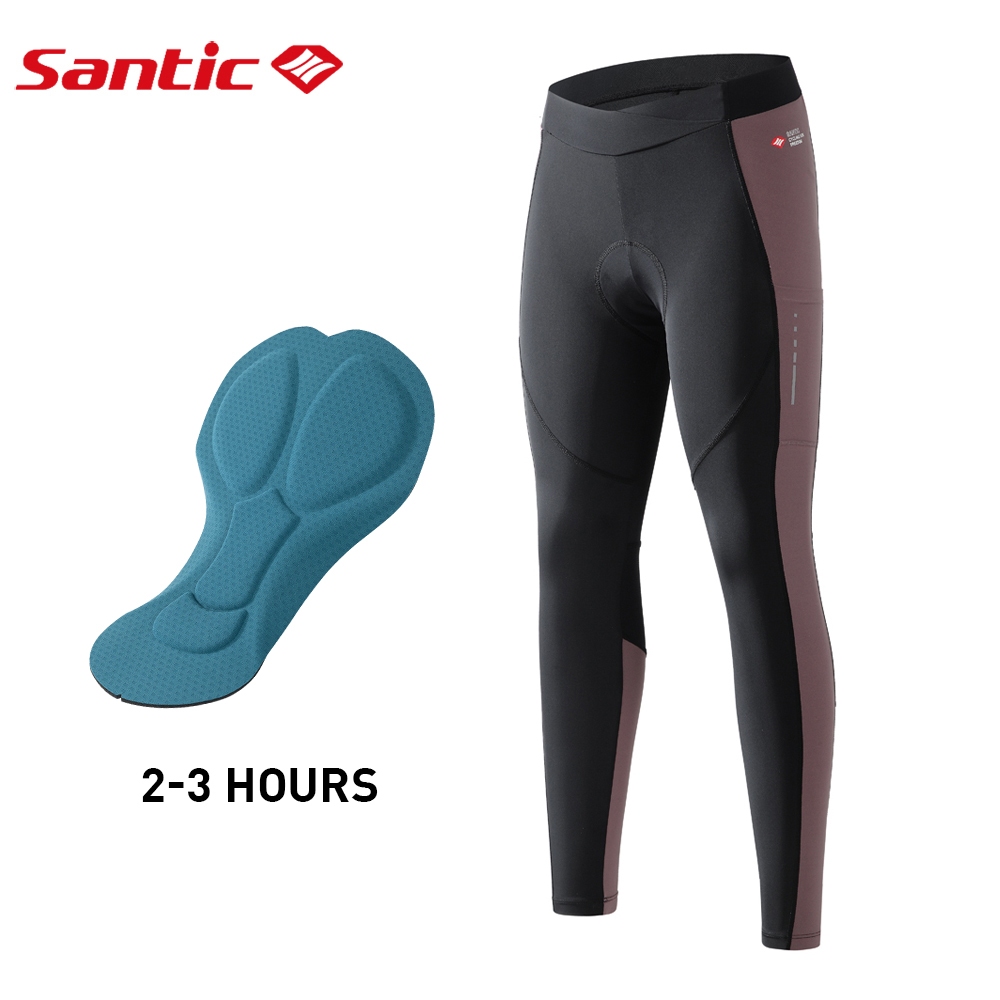 Santic Women Cycling Pants Professional Bike 4D Padding Reflective Tight Sport Wear Bicycle K9LD021