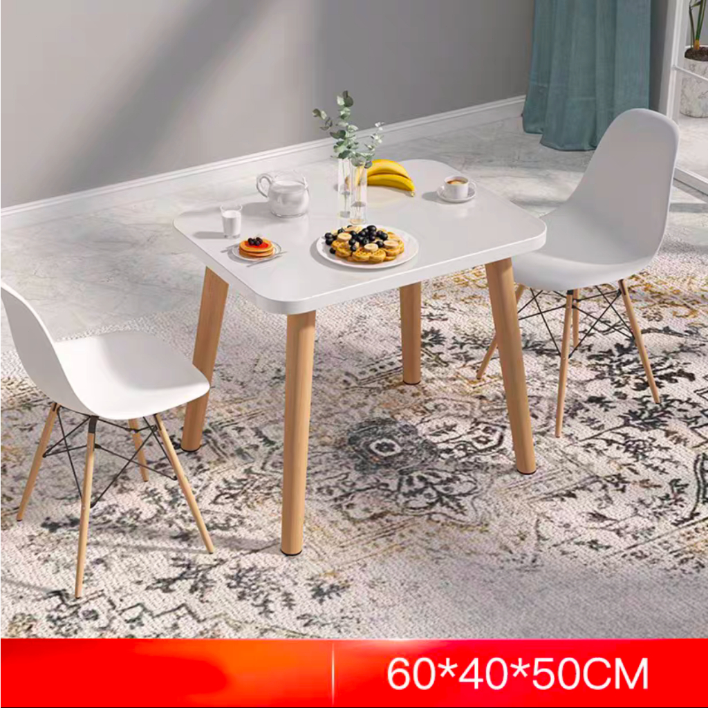 GC Nordic Wood Dining Table round table Study Computer Desk Dining ...