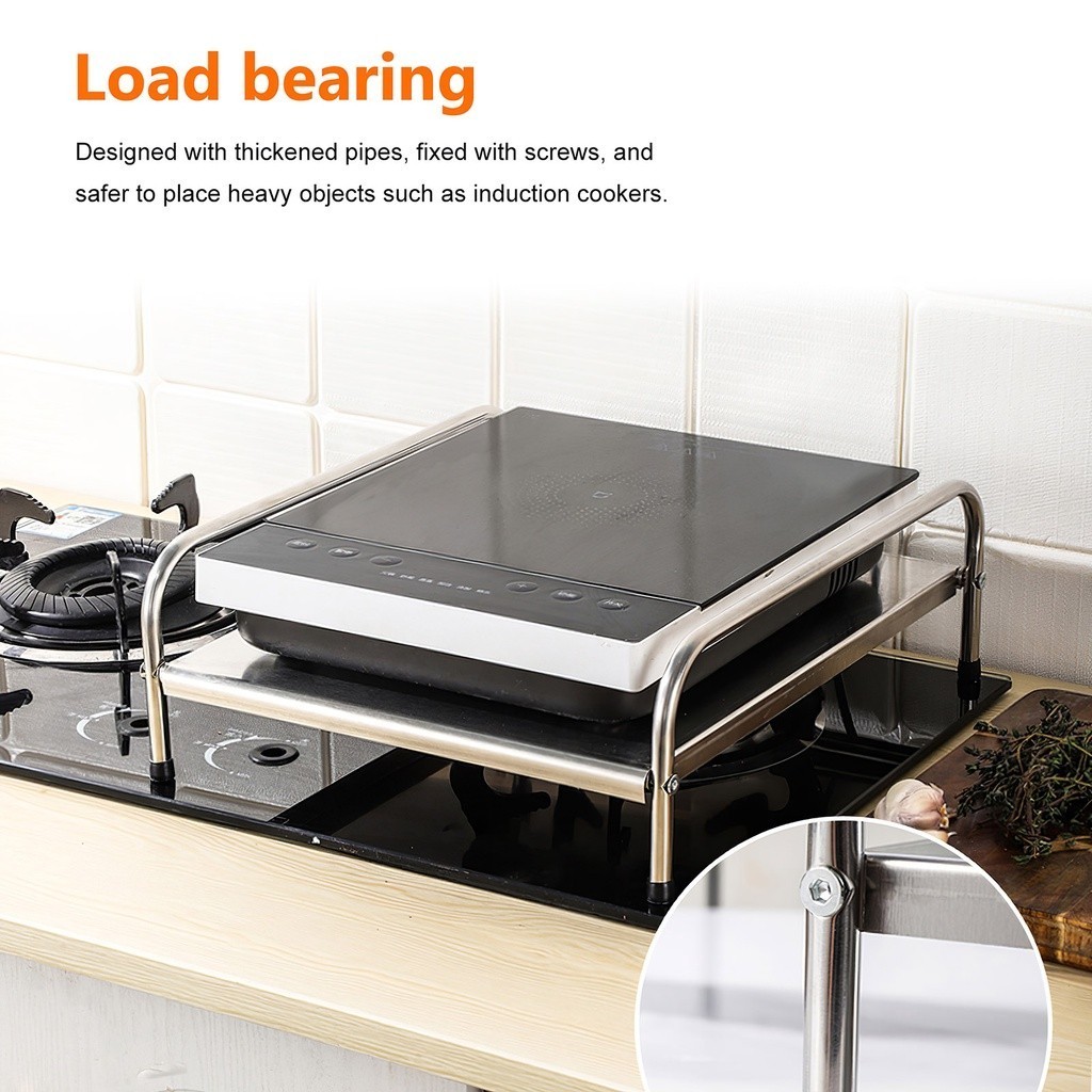 【spot stocks】Stainless Steel Induction Tabletop Rack Stove Household ...