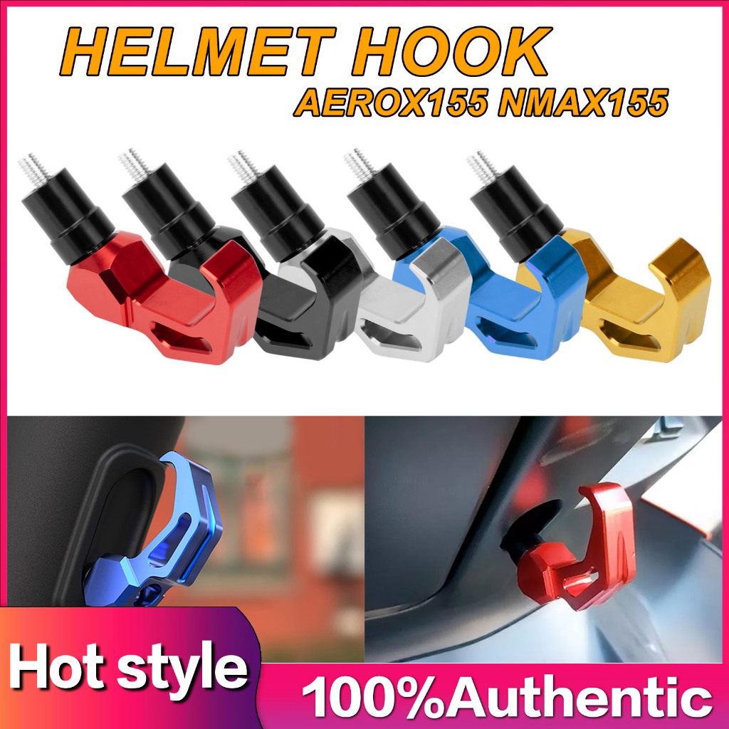 AEROX155 NMAX155 HELMET HOOK HOLDER CARGO HOOK HEAVY DUTY CNC ALUMINUM ...