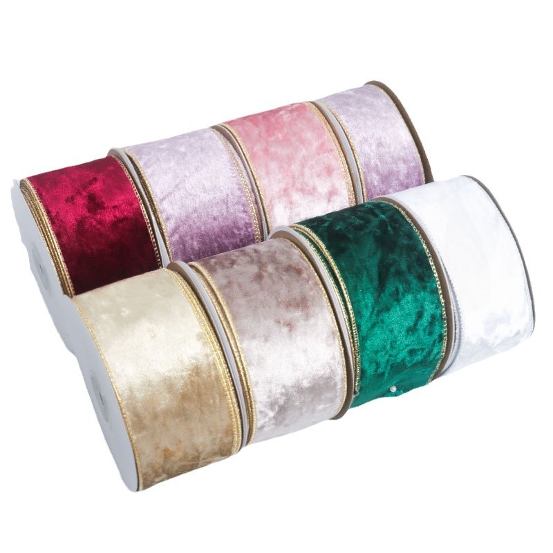 10yards Wired Edge Christmas Ribbon Velvet Grossgrain Red Green White ...