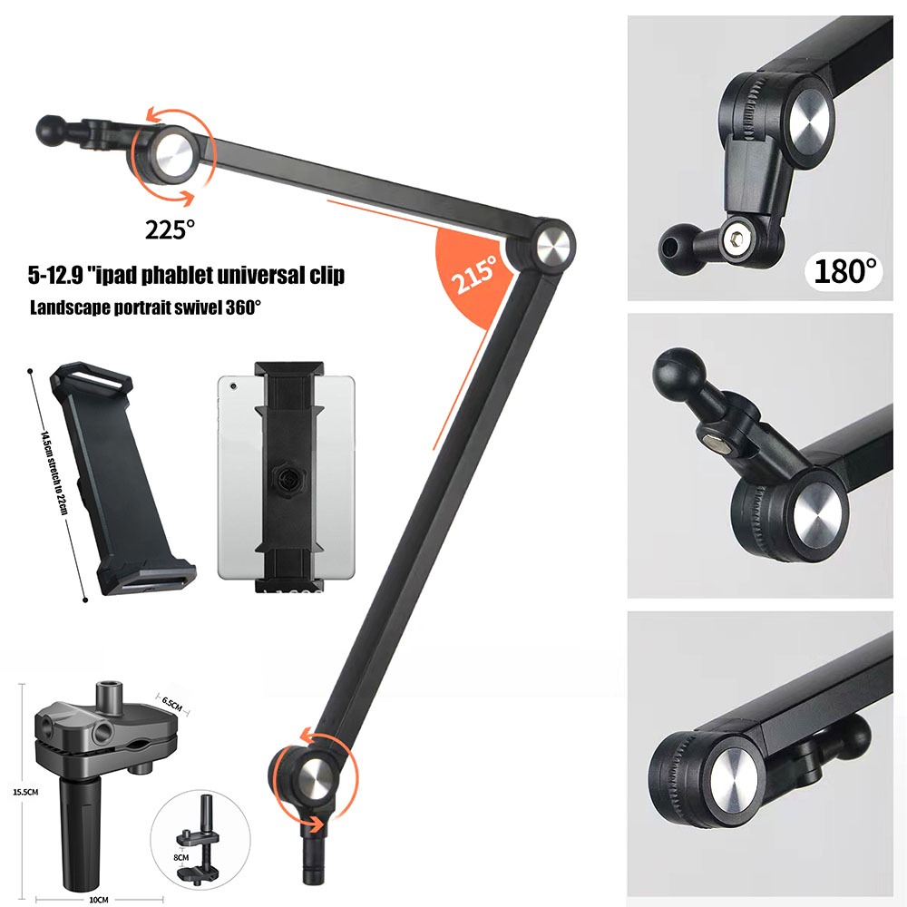 Multi-functional alloy folding cantilever stand tablet stand desktop ...