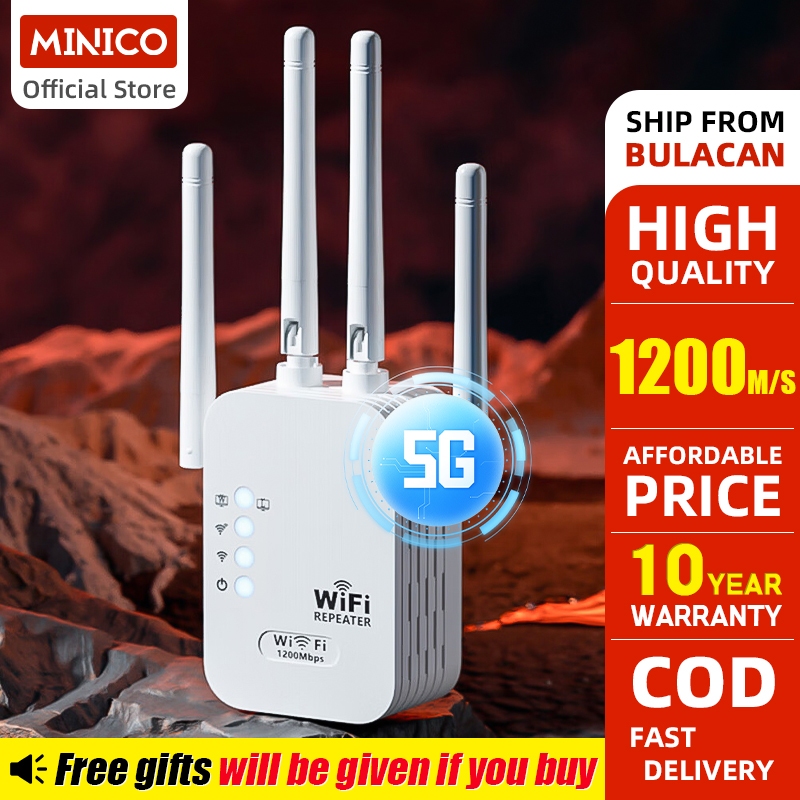 【COD】 ️1200Mbp New 4-antenna Wireless WiFi Repeater Router Wifi ...