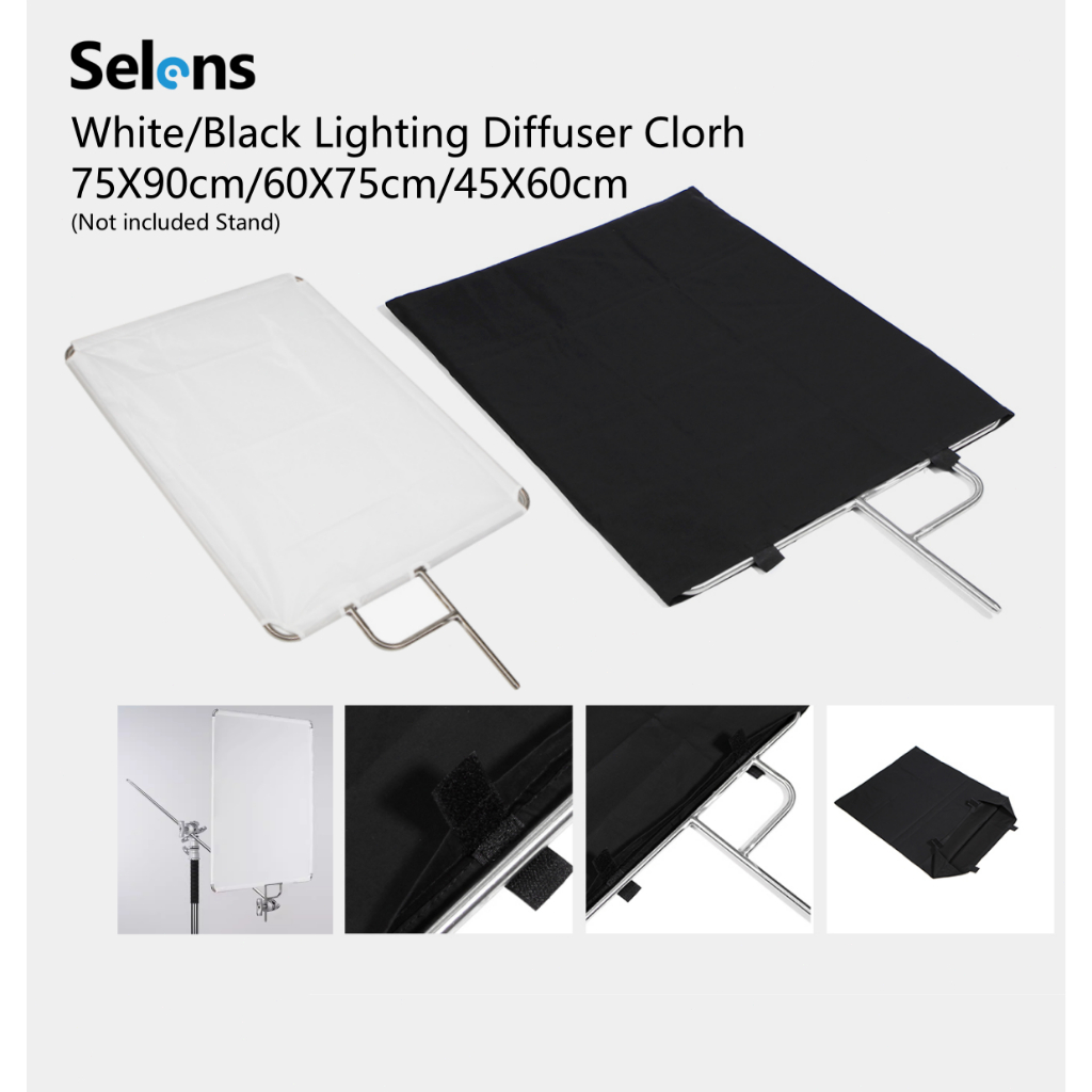 Selens Video Studio Stainless Flag Panel Cloth Reflector Diffuser