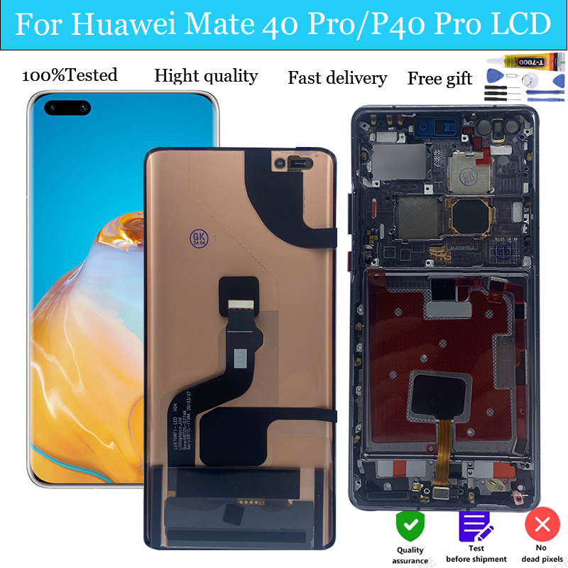 AMOLED For Huawei Mate 40 Pro NOH-NX9 NOH-AN00 NOH-AN01/Huawei P40 Pro ...