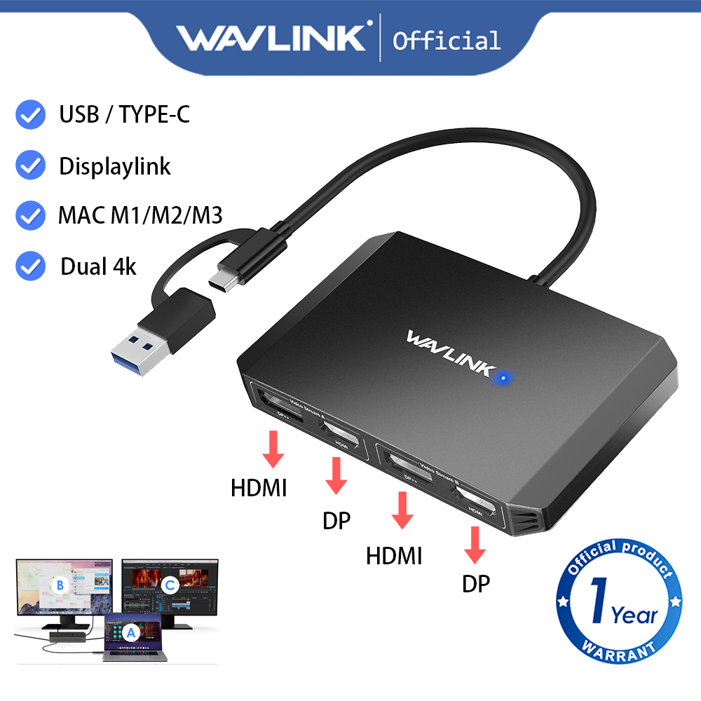 Displaylink Adapter Macbook Air M3 Plugable USB C To HDMI Adapte