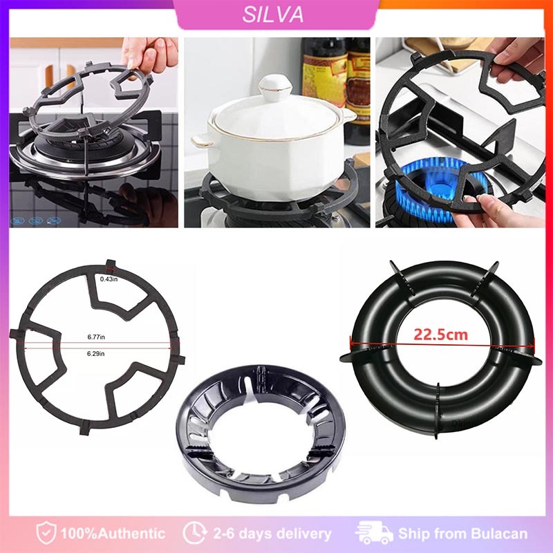 Energy Saving Gas Stove Cover Cast Iron Stove Rack Non Slip Black Cast ...