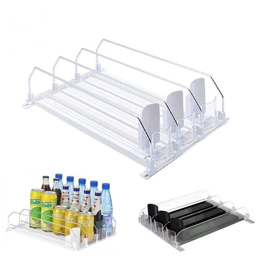Canned Beverage Push Rack Spring Push Beverage Pusher Shelf Adjustable ...