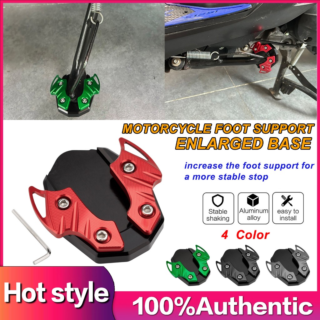 Universal CNC Modified Side Stand Shoes Flat Foot Extension Kickstand ...