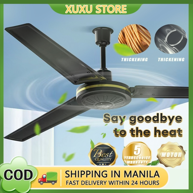 Ceiling Fan 56 Inch Big Size Electric Ceiling Fan Mute Iron Blade Heavy