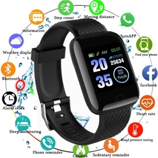 116plus Smart Bracelet Color Screen Bluetooth Pedometer Sports Watch ...