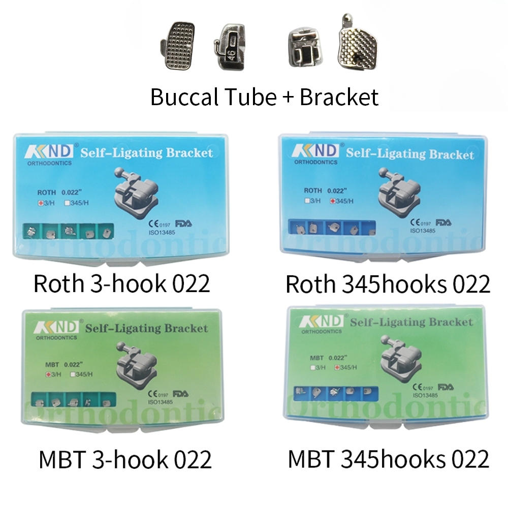 Dental Orthodontic Active Self-Ligating Brackets Roth/MBT 0.022