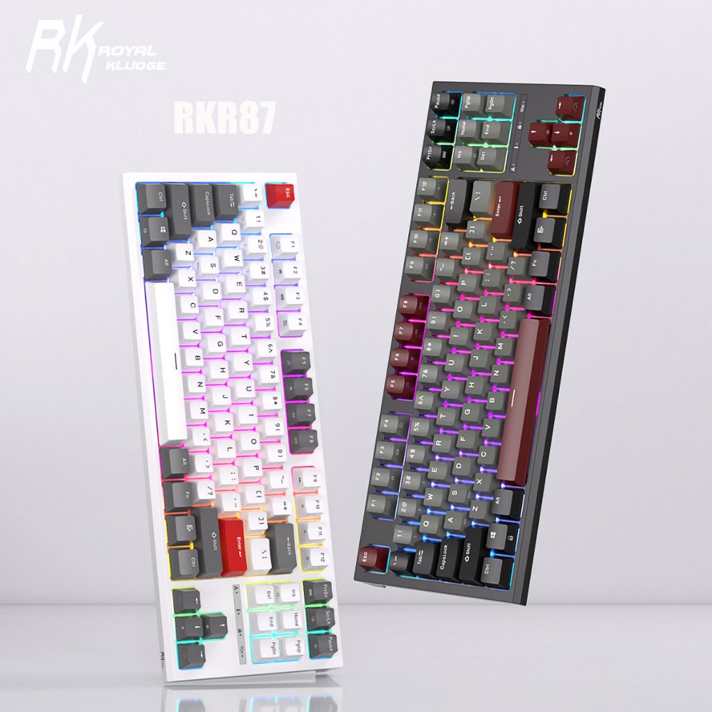 Royal Kludge RK R87 87 Key Wired Professional Game Hotswap Mechanical ...