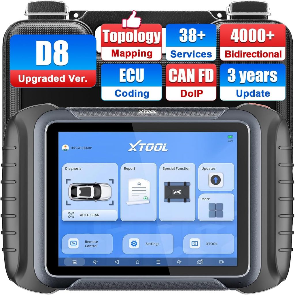 XTOOL OBD2 Car Scanner Obd2 Ecu Coding&Programming Bidirectional ...