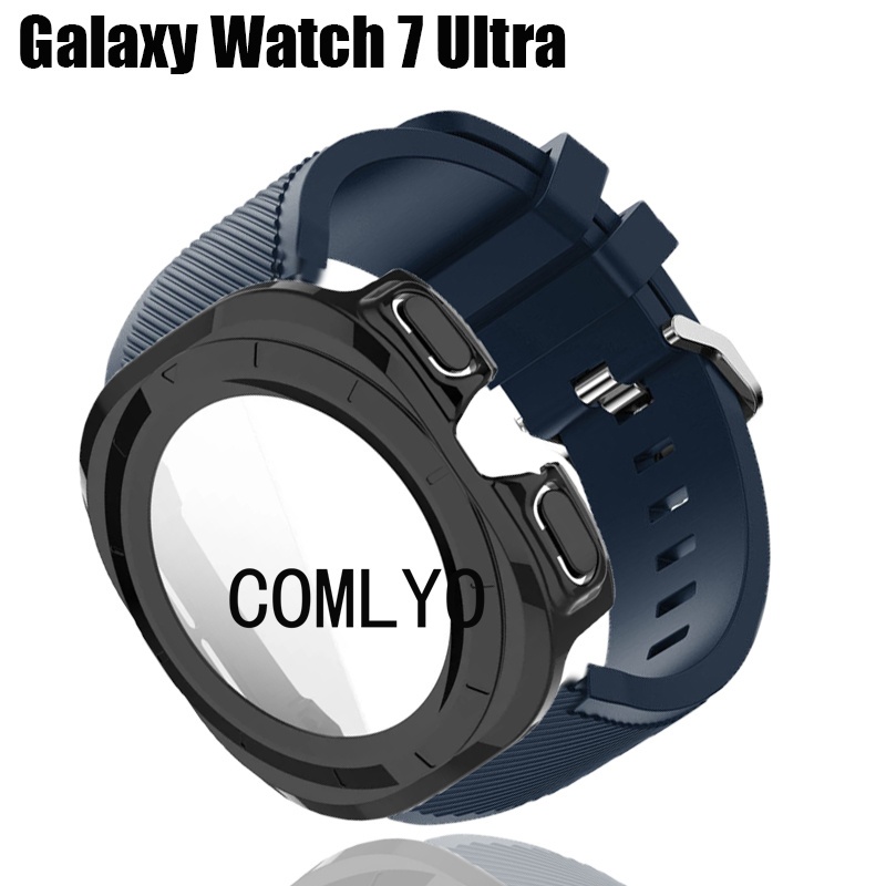 2in1 For Samsung Galaxy watch 7 Ultra Strap Case Protective Bumper Smart watch Cover Protector Silicone Soft Band Women Men Shopee Philippines