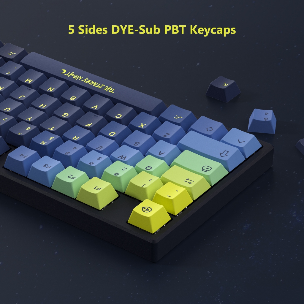 The Starry Night Cherry Profile 131 Keys Dye Sublimation PBT Keycaps ...