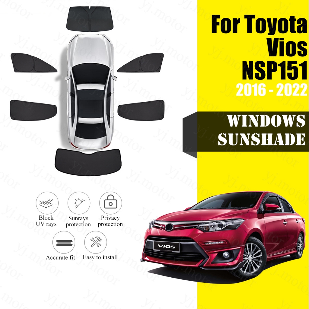 For 2016 - 2022 Toyota Vios NSP151 Car Windshields Front Rear Window ...