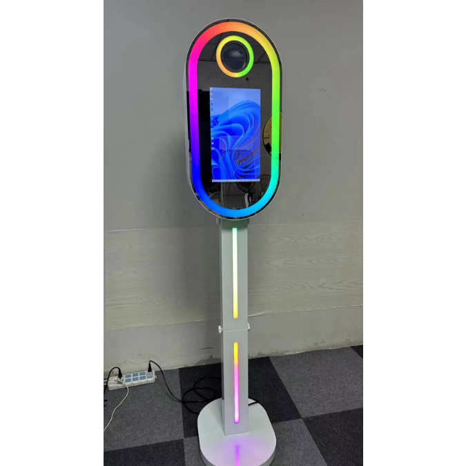 13.3 Inch Mirror Touch Screen Interactive Selfie Photo booth Machine ...