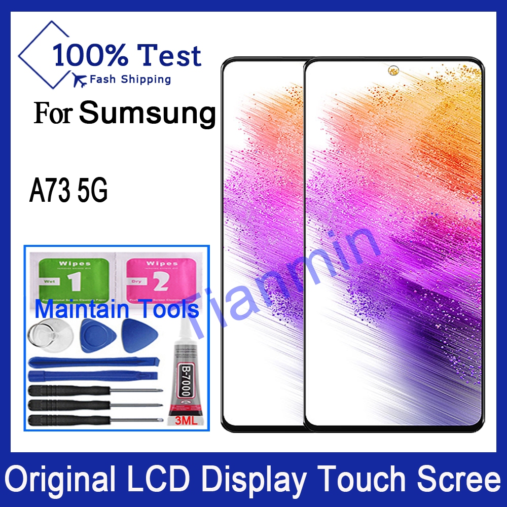 Samsung Galaxy A73 5G LCD Original Touch Screen Assembly Replacement