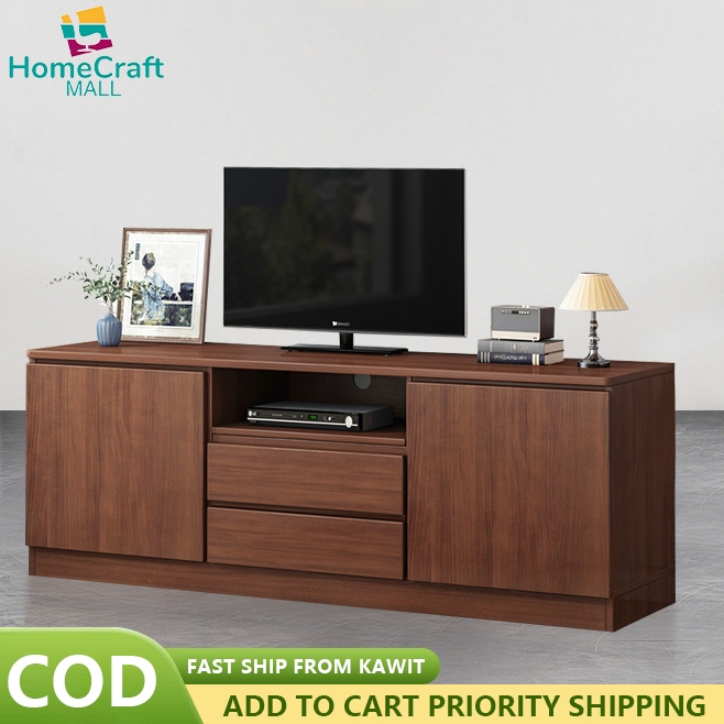 TV cabinet furniture TV rack stand Walnut Wood TV Table Modern Living ...