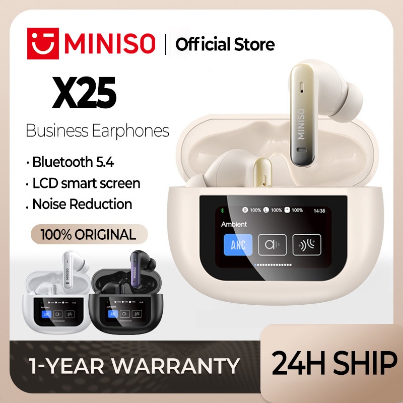 MINISO X25 TWS Wireless Earphone Bluetooth Waterproof In-Ear