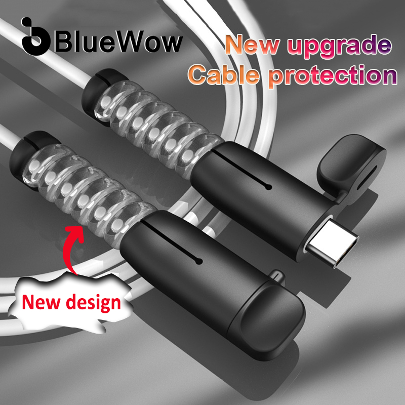 Protecteur De Chargeur 2 En 1 En Silicone, Enrouleur De Câble De Données 18 W/20