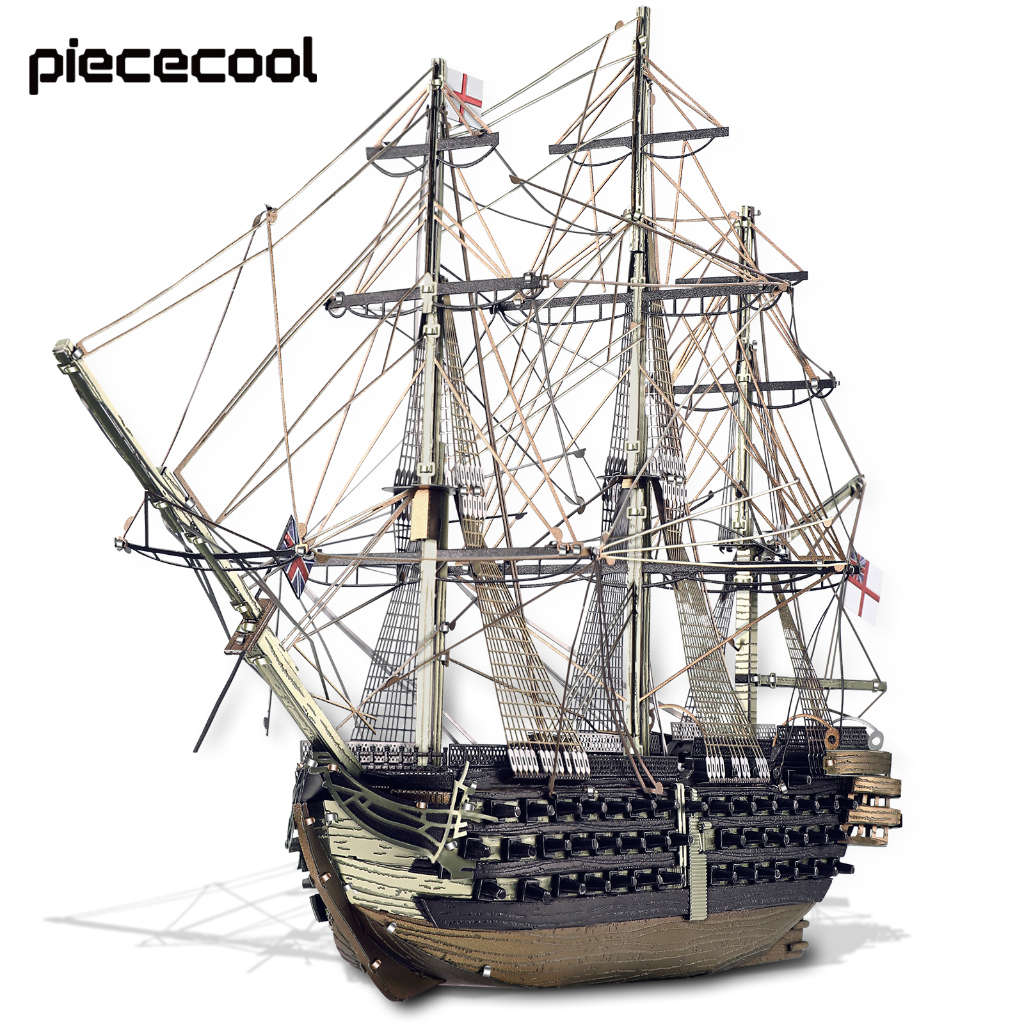 Piececool 3D-puzzel metaal HMS VICTORY slagschip, schip van de lijn