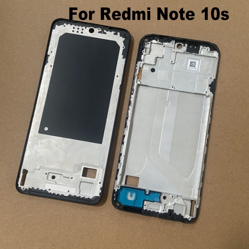 New For Xiaomi Redmi Note 10S Middle Frame Front Bezel Cover Metal ...