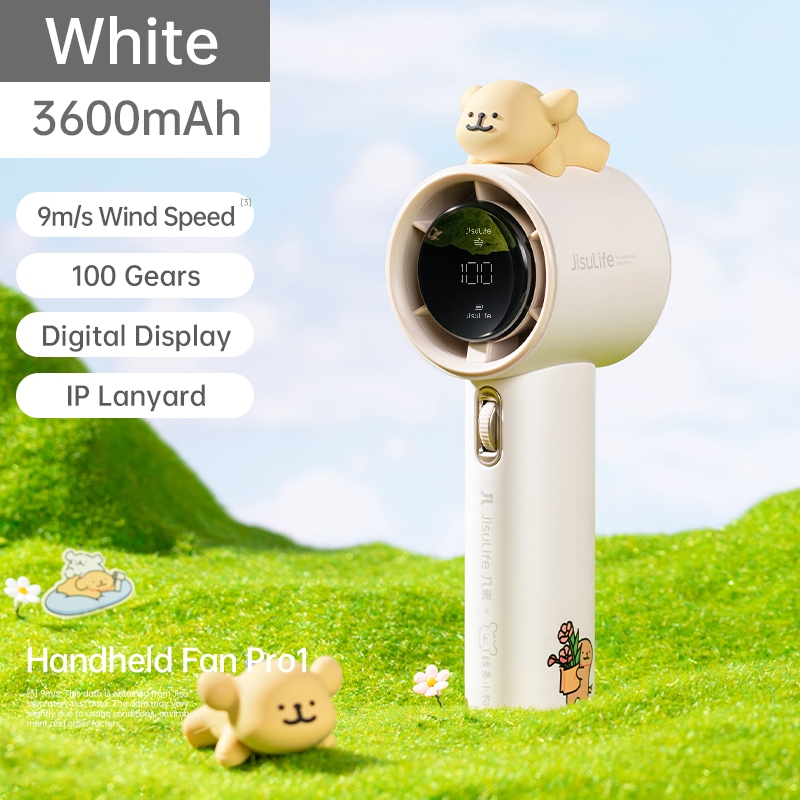JISULIFE X MALTESE Handheld Fan Pro1 100 Wind-Speeds Mini Fans