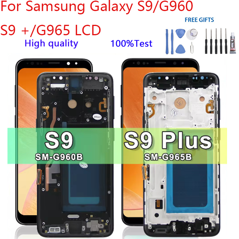 OLED/TFT For Samsung Galaxy S9/G960 S9 +/G965 LCD Display Touch Screen ...