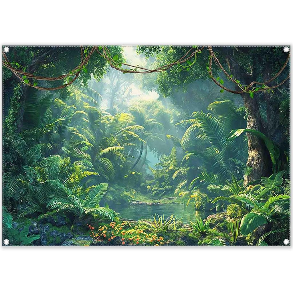 7x5ft Jungle Forest Photography Backdrop Rainforest Tropical Natural ...