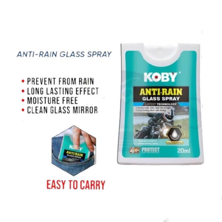 Original Koby Helmet 450ml Disinfecting Foam Spray and 20ml Anti Rain ...