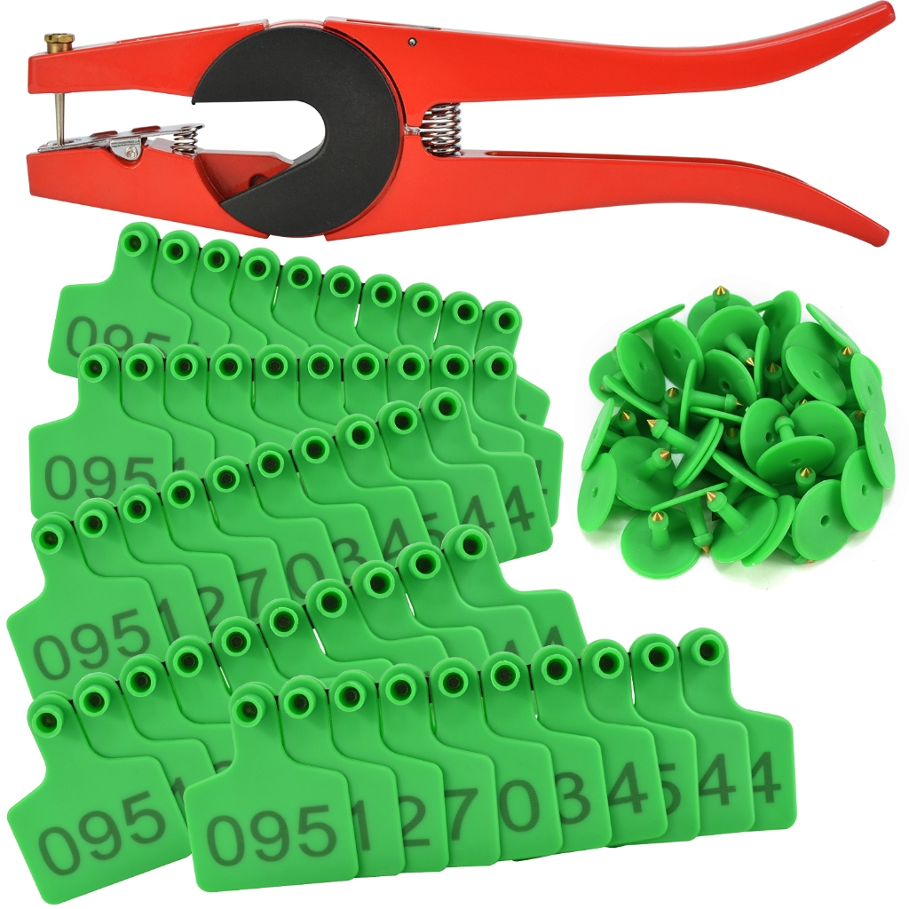 Livestock Tool one-Piece Ear Tags for Cow/Cattle Animal Instruments ...